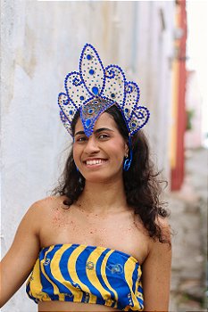 Adereço de Cabeça Majestade – Azul