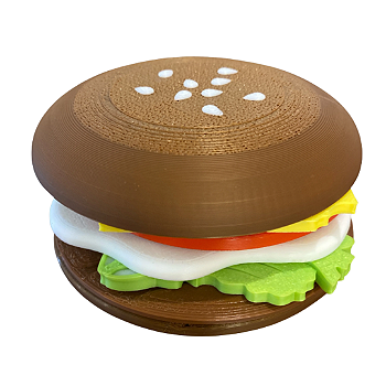 Hambúrguer Desmontável Sensorial, Brinquedo Interativo de Montar, Fidget, Coordenação Motora