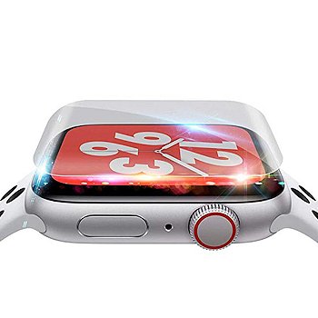 Película 3D Vidro com Borda Preta para Apple Watch Caixa:49mm