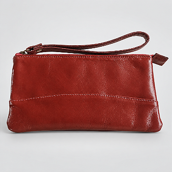 Bolsa de Mão Clutch em Couro Legítimo