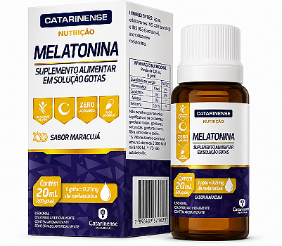 MELATONINA CATARINENSE NUTRIÇÃO MARACUJÁ 20ML SN