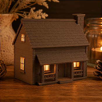 Criandê | Casinha da Pradaria Iluminada com 2 Velas de LED