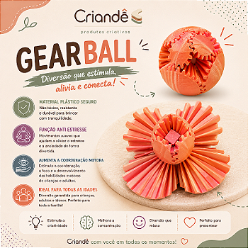 Orbi Flow | Gear Ball Sensorial de Engrenagens Articuladas Criandê