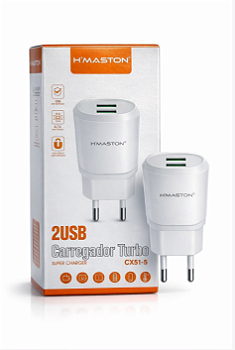 Carregador Turbo 2 Portas USB 3.1A Alta Durabilidade