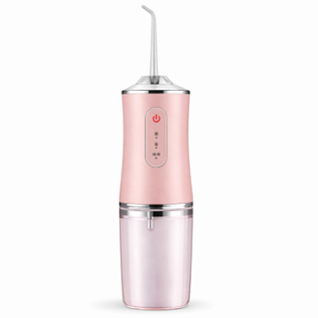 Irrigador Bucal Oral Jato Água 4 Bicos Portátil Rosa