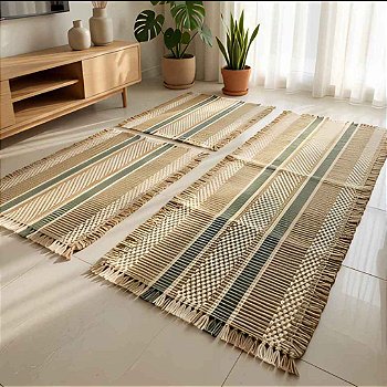 Passadeira de Malha Artesanal 1,38 x 48 cm – KIT 2 unidades (Cores Sortidas)
