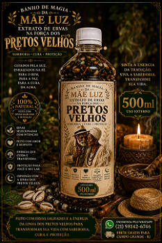 Extrato de Ervas Ritualístico Abraço Ancestral Pretos Velhos