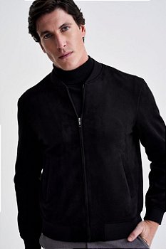 Jaqueta Bomber Suede