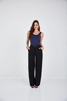 Calça Wide Leg em Alfaiataria