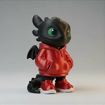 Boneco Banguela Com Moletom Vermelho - Como Treinar Seu Dragão