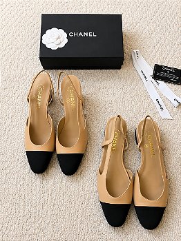 Sapato CHANEL Slingback Bicolor