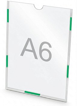 Display A6 Parede Acrílico A 15cm x L 10cm Dupla Face