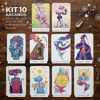 kit 10 arcanos avulsos 10x15cm