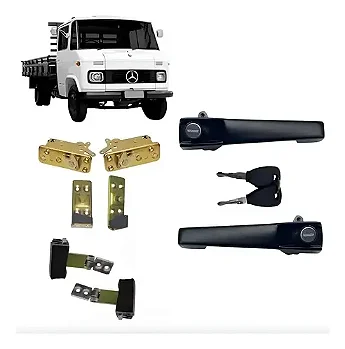 Kit Par Limitador+batente+fechadura+macaneta 608 1113 2213