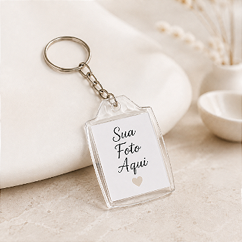 Chaveiro Personalizado Fenari em Acrílico com Sua Foto 3 × 4 cm – 1 Unidade - Fenari