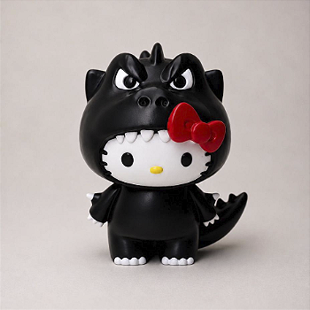 Estatueta Hello Kitty Godzilla