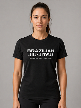 Camiseta Feminina BJJ – Born in the Amazon