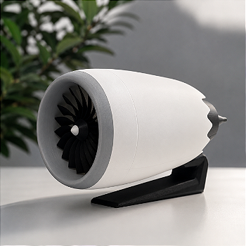 Miniatura Motor Turbofan Boeing 737 MAX | Decoração Aviação 3D