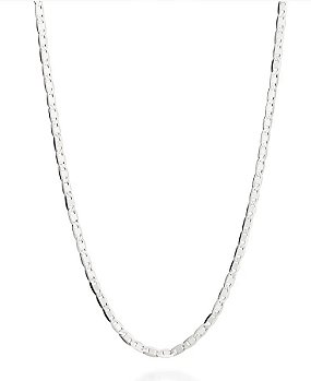 Cordão elo piastrine de prata 925