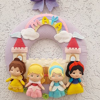 Guirlanda de Feltro Princesas