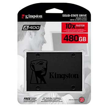 SSD Kingston A400 480GB SATA III 2.5" Preto