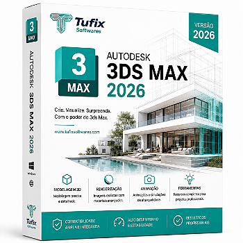 Autodesk 3ds Max 2026 | Licença Anual 12 Meses | Modelagem 3D e Render