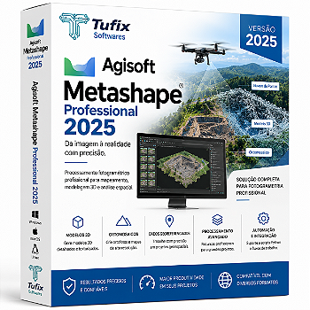Agisoft Metashape Professional 2025 | Fotogrametria e Modelagem 3D