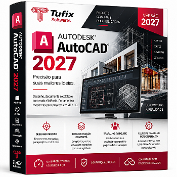 Autodesk AutoCAD 2027 | Licença Anual 12 Meses | CAD 2D e 3D
