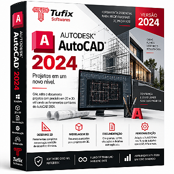 Autodesk AutoCAD 2024 | Licença Anual 12 Meses | CAD Profissional
