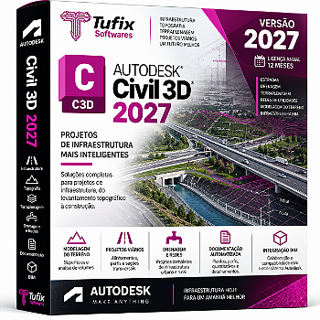 Autodesk Civil 3D 2027 | Licença Anual 12 Meses | Engenharia