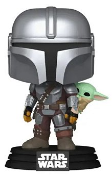 Funko Pop Mandaloriano com Grogu Star Wars Candide