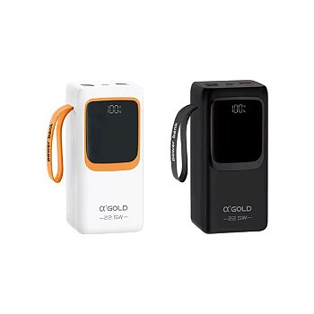 Power Bank Portátil A'Gold 50000mAh Turbo 22.5W 6 Portas