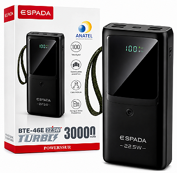 Power Bank Espada 30000mAh 22.5W Turbo BTE-46E