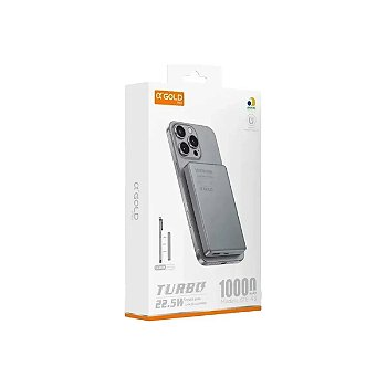 Carregador Portátil Magnético Com Indução Agold Pro BTE-98 | 10000mah Turbo 22.5w