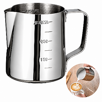 Jarra Leiteira Top Chef Barista Pitcher Inox de 350ML para Latte Art
