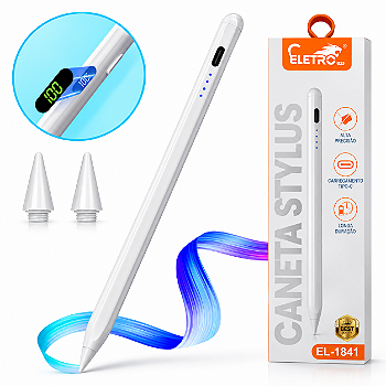 Caneta Touchscreen Stylus Universal Para CELULAR e TABLET ELETROMEX EL-1841