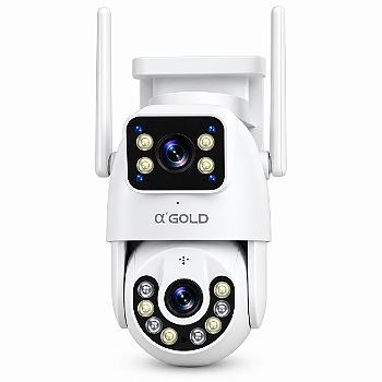 Câmera de Segurança Binóculo Inteligente A'Gold CAM-10 Full HD Wi-Fi para Casa