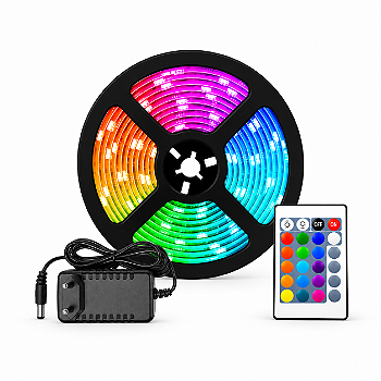 Fita Led RGB Rolo 5METROS + Controle + Fonte ALTOMEX AL-5050SK-5