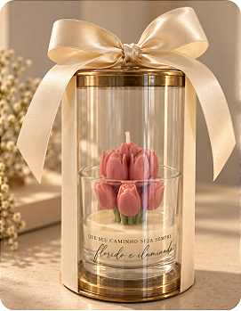 Vela Aromática Flor de Tulipa