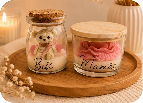 Vela Mamãe Bebê