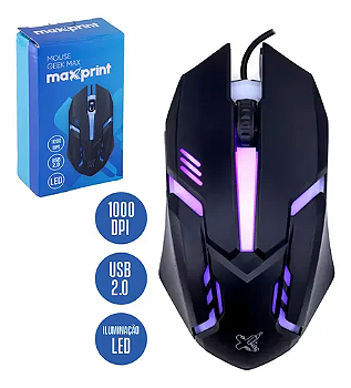 Mouse Geek Maxprint USB 2.0 com led