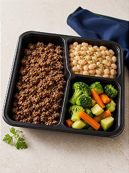 Carne Moída com Feijão Branco