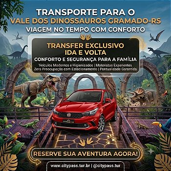 Vale dos Dinossauros - Transfer (Ida e Volta)