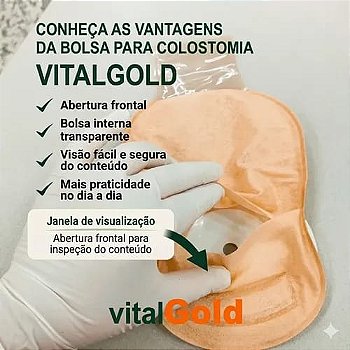Bolsa Coletora P/ Estomas Vitalgold 4080it 20un