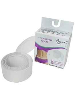 Fita Silicone 35x3cm em gel para cicatriz hipertrófica e queloide Siliforma