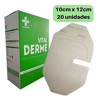 Curativo Vital Derme Com Fenestra 6cm X 7cm - 100 Unidades