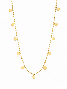 Chocker Feminina Folheada a Ouro Delicada