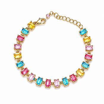 Pulseira Colors Folheada a Ouro Lumend