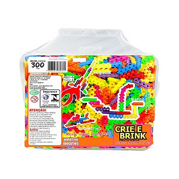 Brinquedo Blocos de Montar PINOS ENCANTADOS - Maleta 300 PÇ