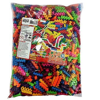 Brinquedo Blocos de Montar PINOS ENCANTADOS - Saco 1000 PÇ